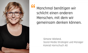 Foto: Simone Wieland, Social Media Strategist und Manager, Konrad Hornschuch AG und Mentorin bei den Karrieremachern