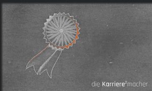 Kreidezeichnung auf Schiefer: Emblem für das Ehrenamt Mentor
