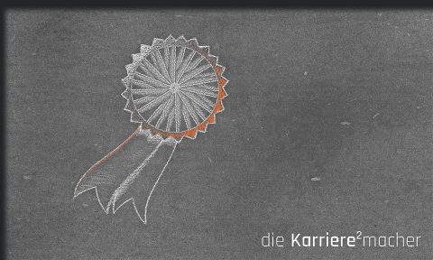 Kreidezeichnung auf Schiefer: Emblem für das Ehrenamt Mentor